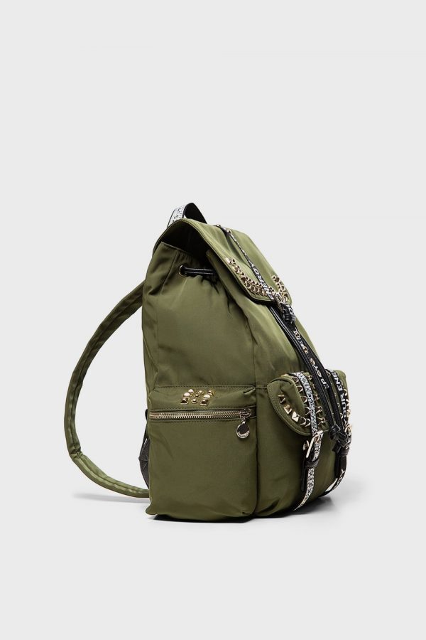 Green studs backpack